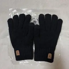 防寒 手袋 メンズ スマホ対応 裏起毛 暖かい 保温 ニット 冬 秋のサムネイル