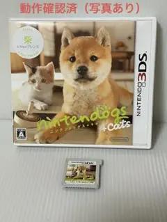 動作確認済　3DSソフト　ニンテンドッグス　＋　キャッツ　柴