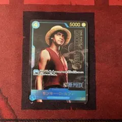 ワンピースカード　 モンキー・D・ルフィ P-055 実写