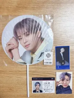 JO1 うちわ+プリクラ+トレカ+学生証セット 【川尻蓮】