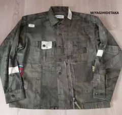 MIYAGIHIDETAKA ミリタリージャケット オリーブドラブのサムネイル
