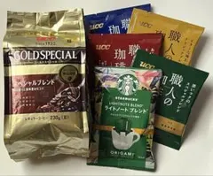 コーヒー　豆　ドリップコーヒー　セット　UCC スターバックス　職人の珈琲