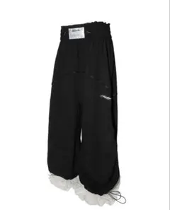 theredthread nylon jersey pants lace