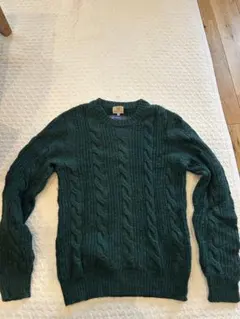 GREEN LABEL RELAXING ケーブル編みセーター S