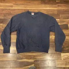 Hanes ネイビー 無地スウェット L