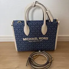 MICHAEL KORS トートバッグ ネイビー