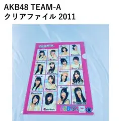 AKB48 팀 A 클리어 파일 2011 마에다 아츠코 타카하시 미나미 시노다 마리코