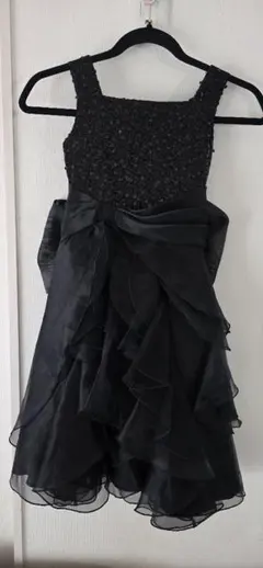 arisana 黒 ノースリーブワンピース 130