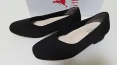 fitfit 撥水ニットヒールバレエ （ブラック）23.5