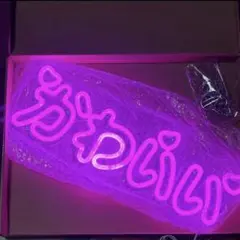 【大人気】かわいい ネオンライト ピンク LED サイン 部屋装飾 USB給電式