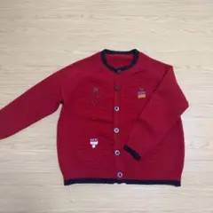 パッチワークケーブルニットカーディガン