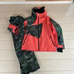 MIZUNOスキーウェア⭐︎迷彩デザイン 上下セット(ブレスサーモ)