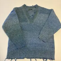 EMODA オーバーVネッククラッシュニット