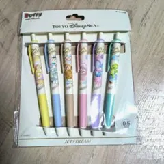 東京ディズニーシー　ダッフィー&フレンズ ボールペン 黒6本
