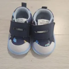 ベビーシューズ　恐竜柄　12.0