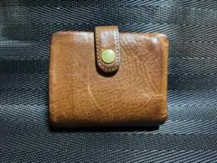 ブラウンレザー 二つ折り財布