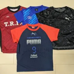 【美品】PUMA UMBRO サッカーウェア Tシャツ4点 130cm