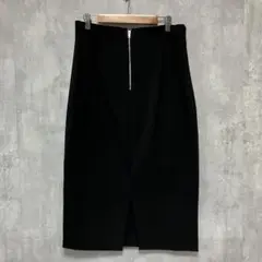 ♪ 美品 ZARA ミディ丈 ペンシルスカート タイトスカート 大きめ L 黒