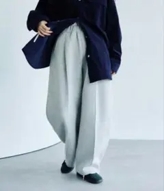 LEPSIM パフエアバレルスウェットパンツ　グレー