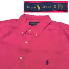 ポロラルフローレン BDシャツ 麻100％　リネンシャツ