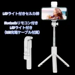 LEDライト　 Bluetooth 三脚付き ワイヤレスリモコン2way回転