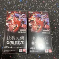 ワンピースカードゲーム 決戦の刻 2BOX テープ付き - メルカリ