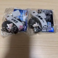 名探偵コナン　工藤新一　毛利蘭　キーホルダー　黒鉄の魚影