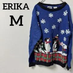 ☆一点もの☆ERIKA レディース ペンギン柄 ニットセーター 【M】