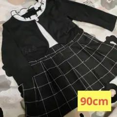 90cm フリル付きフォーマルワンピース　西松屋　女の子　冠婚葬祭