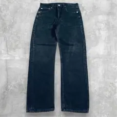 90s USA製 Levis 501 ブラックデニム ストレートパンツ