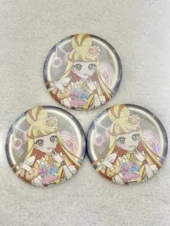 ひみつのアイプリ amoカフェ 五十嵐じゅりあ 缶バッジ 3個 ホロ アモカフェ