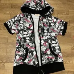 Y2K 平成ギャル　グランジ　パンク　半袖パーカー