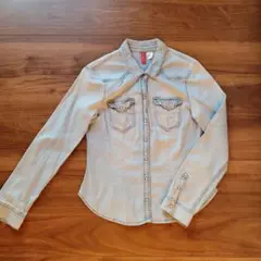 H&M デニムシャツ 長袖　36