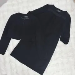 【美品】CLATHAS NOIR クレイサス　ブラックフォーマル　ワンピース