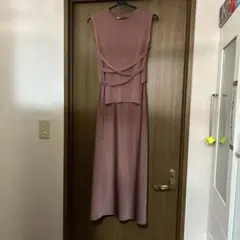 ピンク ロングワンピース