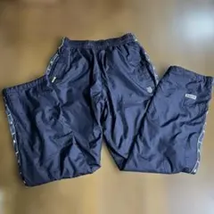 K-SWISS メンズM ナイロンパンツ 裏フリース ネイビー