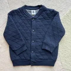 PETIT BATEAU ネイビー カーディガン 81センチ