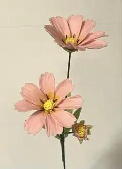 樹脂粘土コスモス （ピンク）1組20cm 単品・追加可 ハンドメイド