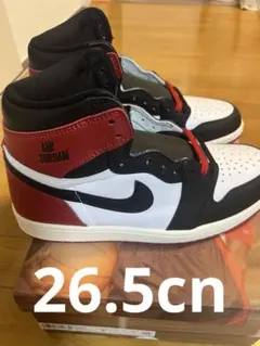 AIR JORDAN1 BLACK TOE AJ1 つま黒　26.5 新品