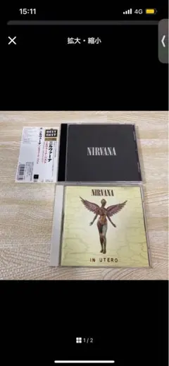 ニルヴァーナ NIRVANA BEST IN UTERO ベスト