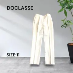 3996☆DOCLASSE センタープレスパンツ ホワイト サイズ11
