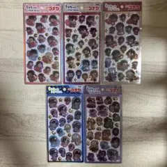 正規品　ボンボンドロップシール　ステッカー　うるちゅる　コナン　５点コンプ