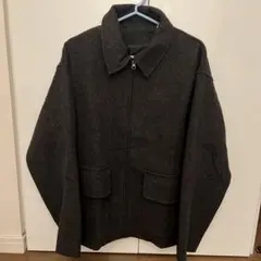 トップバリュ ダークグレー ウールライク ブルゾン ジャケット ジャンパー S