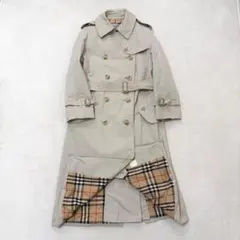 【美品Lサイズ】バーバリーズ トレンチコート ノバチェック ベルト付き