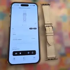 Apple watch HERMES 純正 レザーバンド　シングルツアー