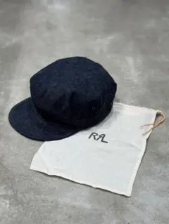 新品未使用　RRL　ダブルアールエル　デニム　キャップ　ブラック/黒 新品未使用 RRL ダブルアールエル デニム キャップ ブラック/黒