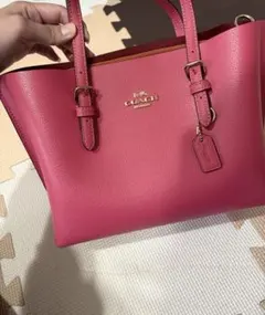 COACH ピンク トートバッグ.ショルダー2way