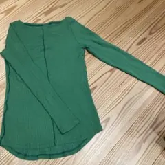 【値下げ✴︎ユナイテッドアローズ】リブ編み バックオープン長袖ニットトップス