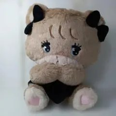 mikko characters ブラックリボン　ラテ　big ぬいぐるみ