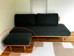 【極美品】 UNICO ZIZZI(ジッジ) ソファ & オットマン グリーン